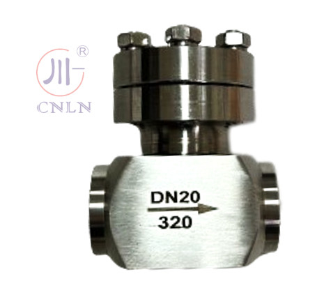 SS304/316 Криогенный контрольный клапан высокого давления DN20 для СПГ/LOX/LN2/LAR/LCO2