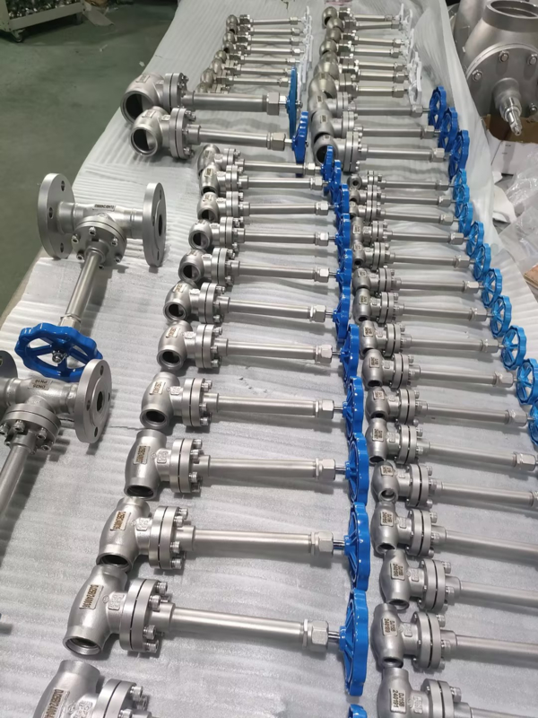 SS304 Криогенный шаровой клапан DN10-DN100 -196°C до +80°C LOX LIN LNG LAR
