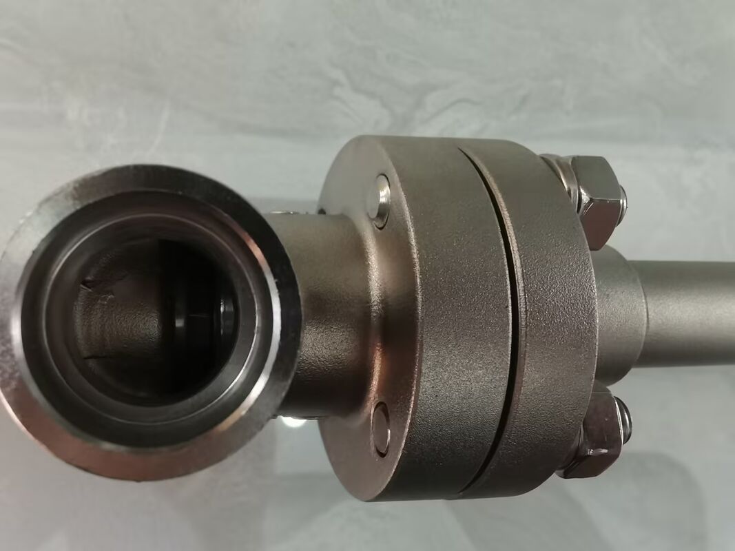 Криогенный шаровой клапан, сертифицированный CE ISO, с максимальным давлением 5,0 МПа, нержавеющая сталь 304/316 и температурный диапазон от -196 до +80°C