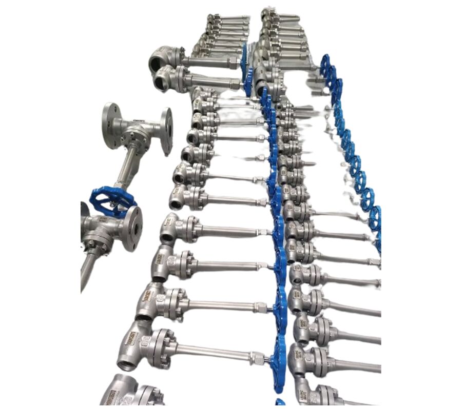 Клапан шаровой криогенный высокого давления PN40 для сжиженного природного газа (СПГ), жидкого кислорода (LOX), жидкого аргона (LAR), жидкой углекислоты (LCO2) с удлиненным штоком