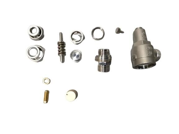 Криогенный предохранительный клапан из нержавеющей стали SS304/316 с максимальным давлением 4,0 МПа для температурного диапазона от -196°C до +120°C